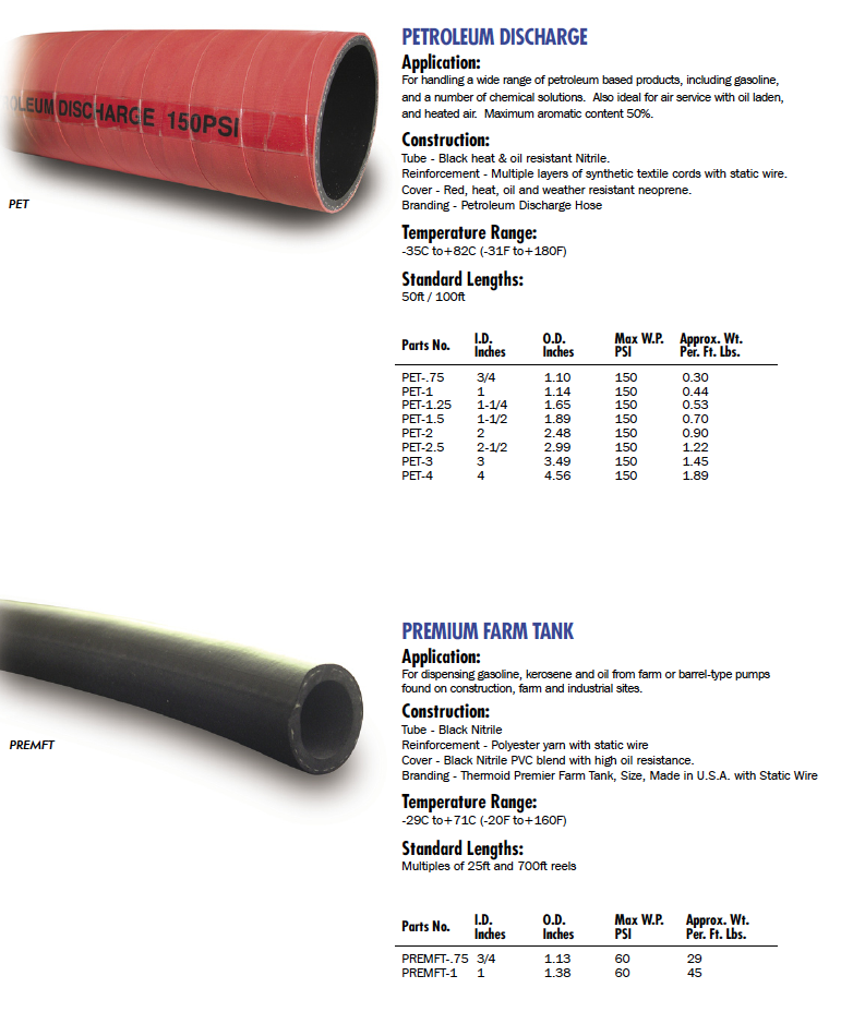 petroleum suction & discharge hose