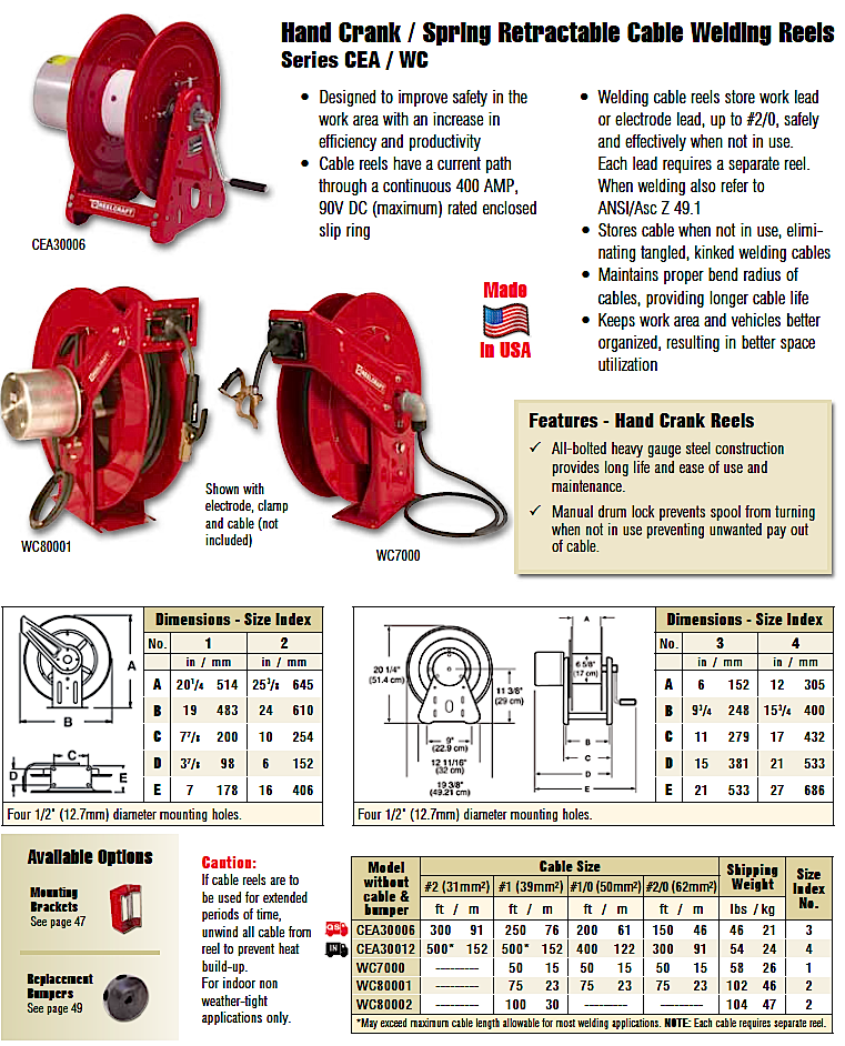 welding cutting hose reels